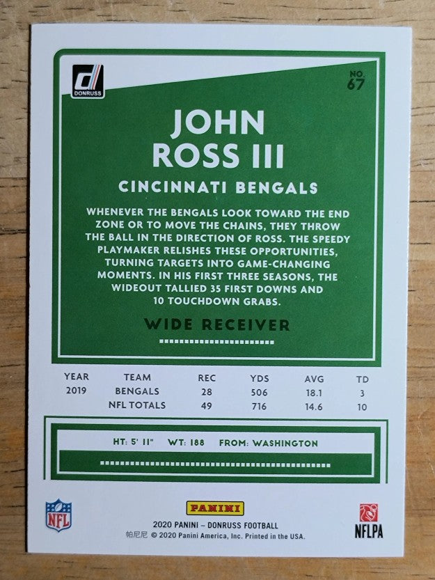 2020 Donruss #67 John Ross III