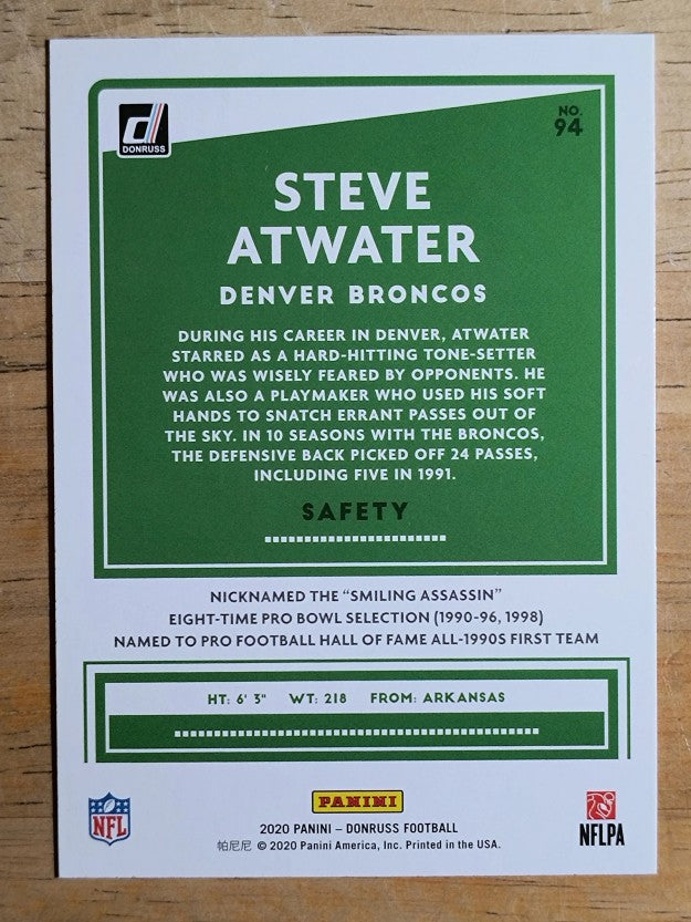 2020 Donruss #94 Steve Atwater
