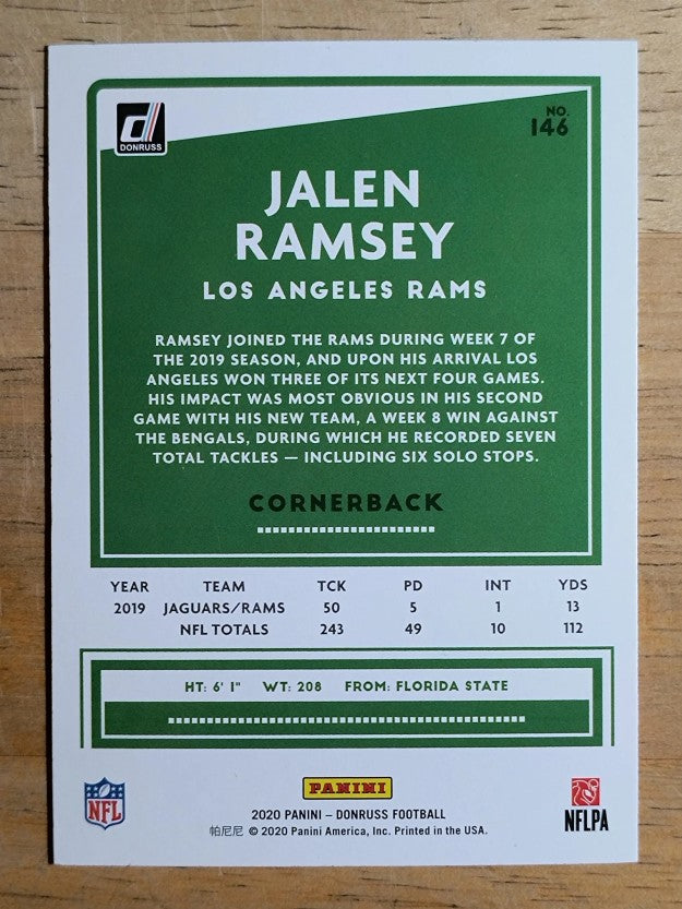 2020 Donruss #146 Jalen Ramsey