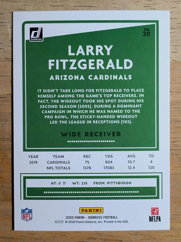 2020 Donruss #20 Larry Fitzgerald