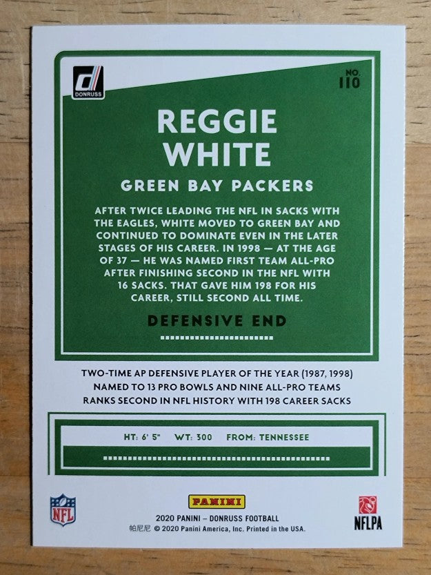 2020 Donruss #110 Reggie White
