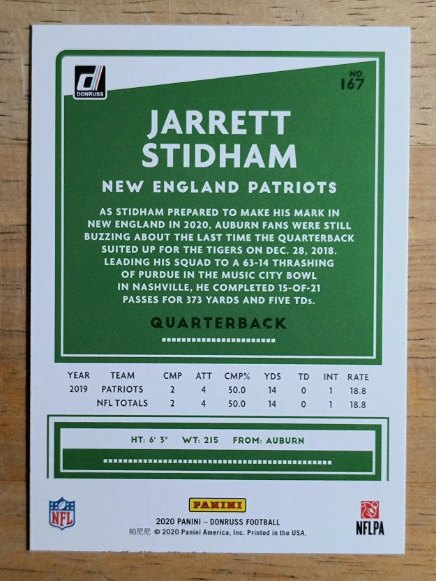 2020 Donruss #167A Jarrett Stidham