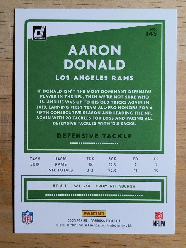 2020 Donruss #143 Aaron Donald