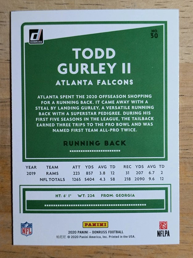2020 Donruss #30 Todd Gurley II