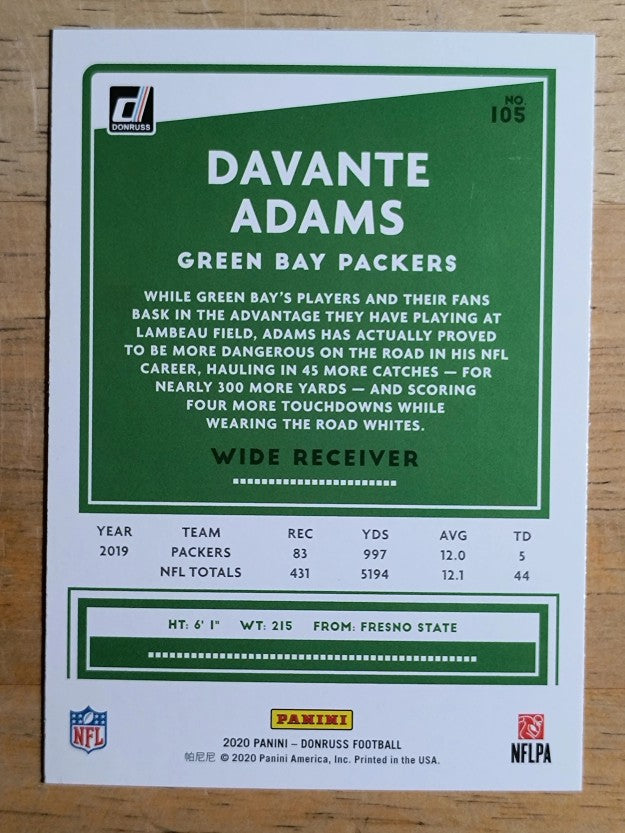 2020 Donruss #105 Davante Adams