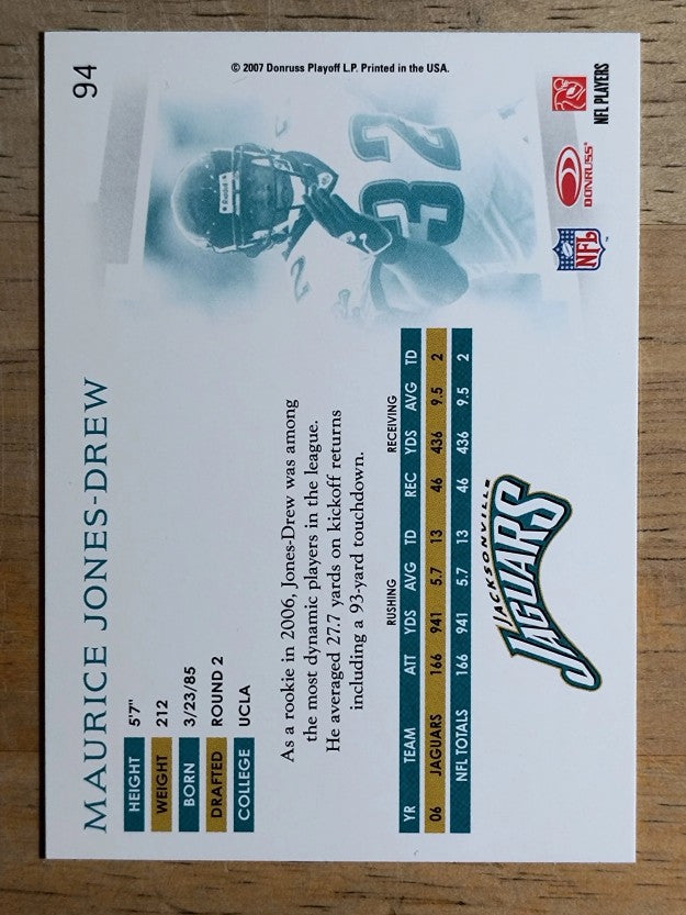 2007 Donruss Threads #94 Maurice Jones-Drew
