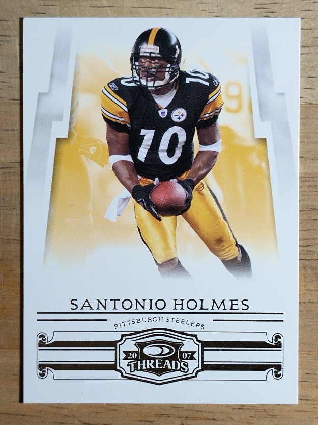 2007 Donruss Threads #114 Santonio Holmes