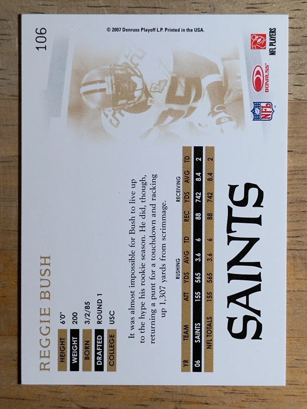 2007 Donruss Threads #106 Reggie Bush