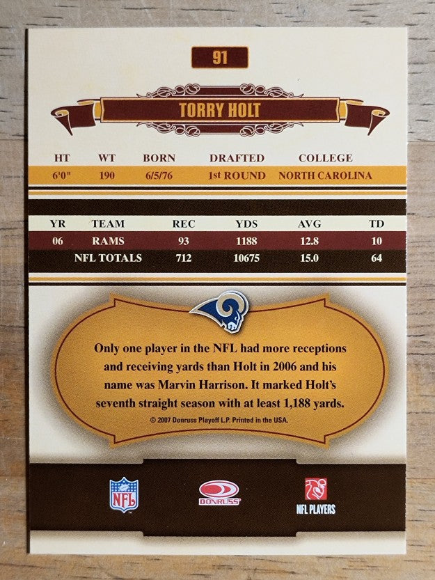 2007 Donruss Classics #91 Torry Holt