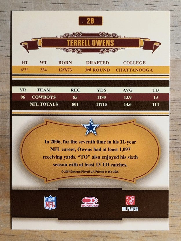 2007 Donruss Classics #28 Terrell Owens