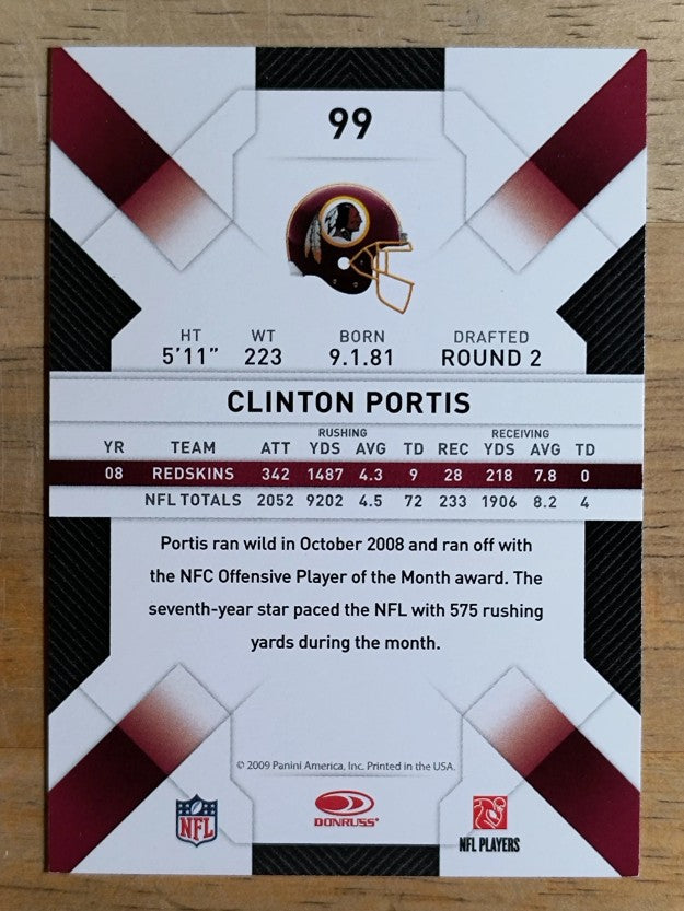 2009 Donruss Threads #99 Clinton Portis