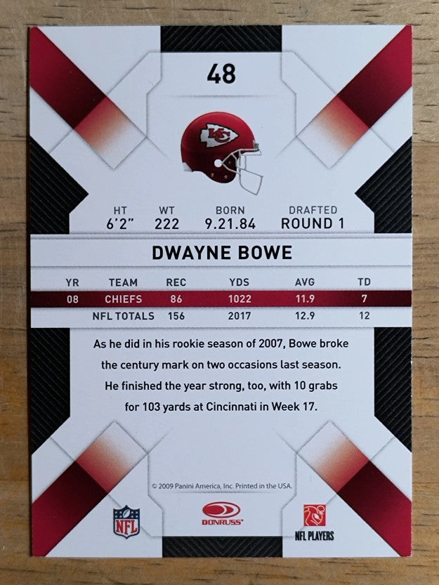 2009 Donruss Threads #48 Dwayne Bowe