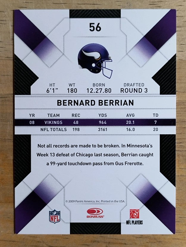 2009 Donruss Threads #56 Bernard Berrian