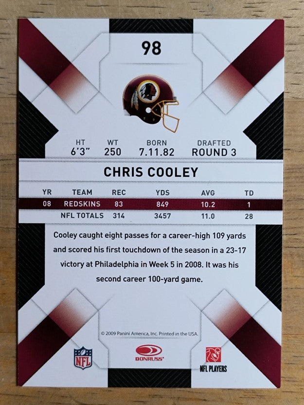 2009 Donruss Threads #98 Chris Cooley
