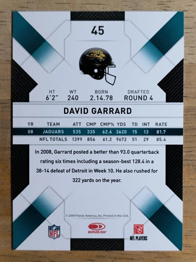 2009 Donruss Threads #45 David Garrard
