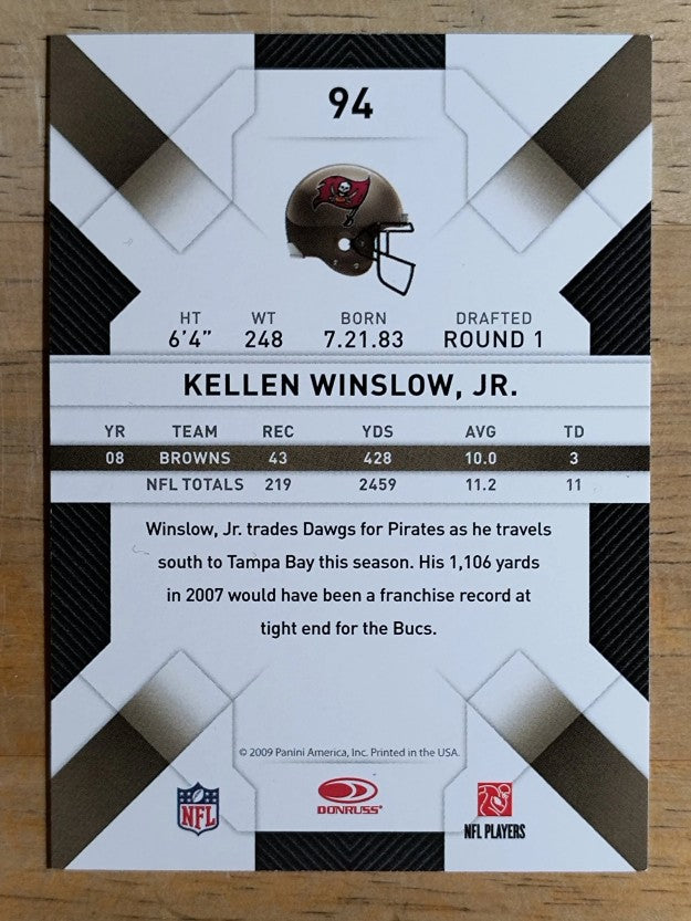 2009 Donruss Threads #94 Kellen Winslow Jr.