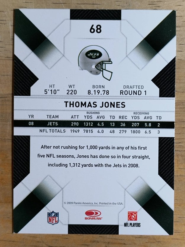 2009 Donruss Threads #68 Thomas Jones
