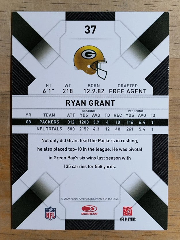 2009 Donruss Threads #37 Ryan Grant