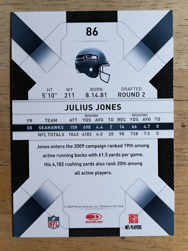 2009 Donruss Threads #86 Julius Jones
