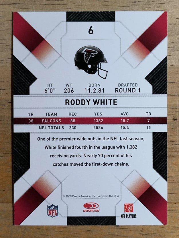 2009 Donruss Threads #6 Roddy White