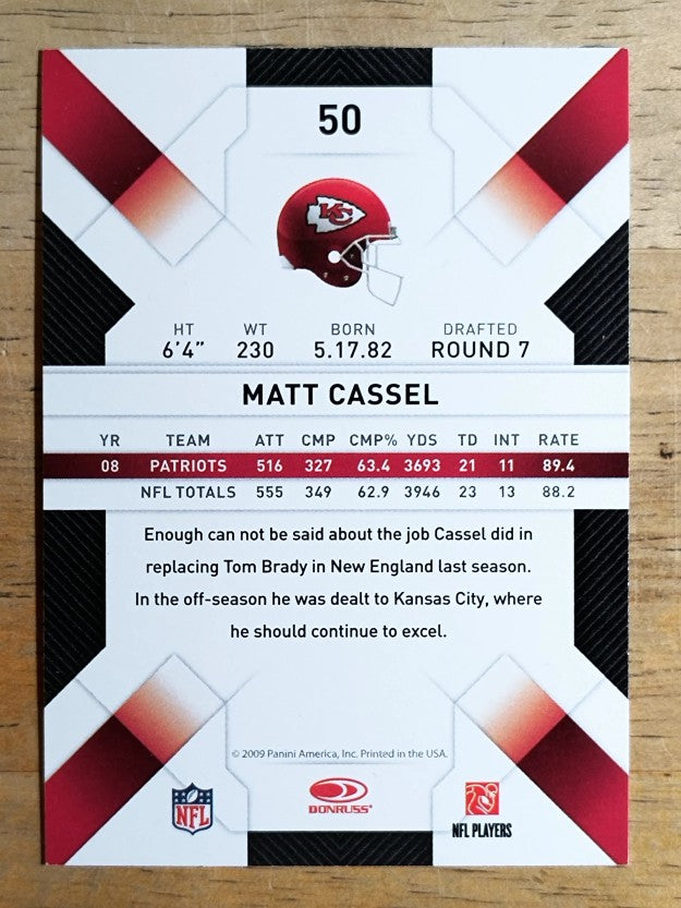 2009 Donruss Threads #50 Matt Cassel