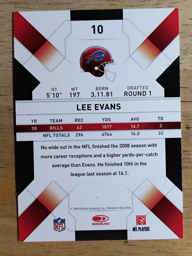 2009 Donruss Threads #10 Lee Evans