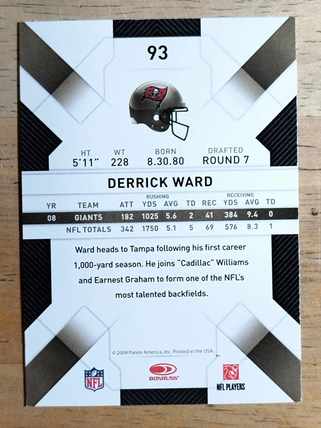 2009 Donruss Threads #93 Derrick Ward