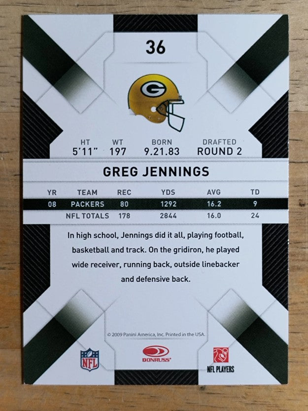 2009 Donruss Threads #36 Greg Jennings