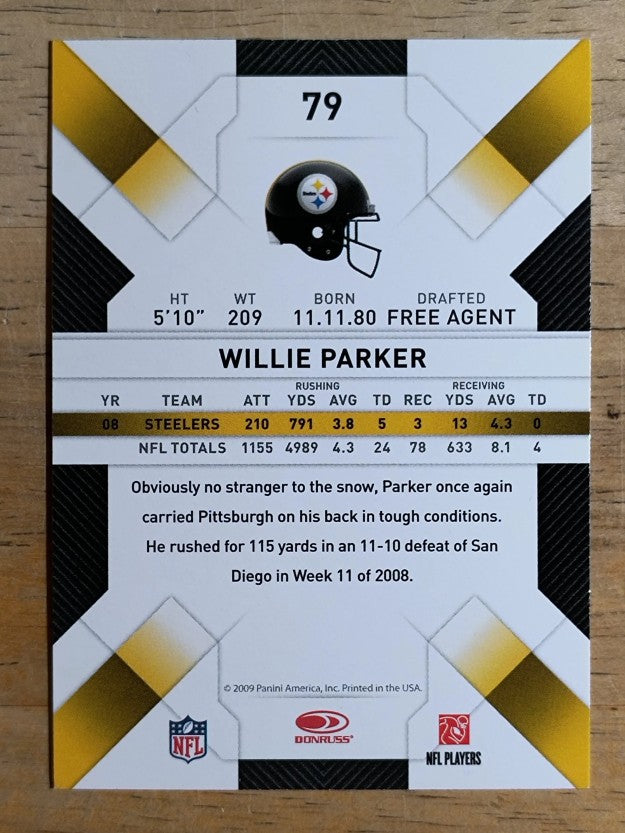 2009 Donruss Threads #79 Willie Parker