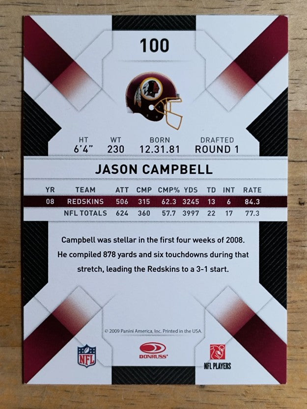 2009 Donruss Threads #100 Jason Campbell