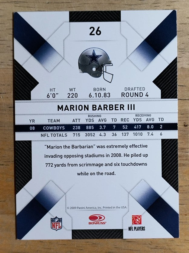 2009 Donruss Threads #26 Marion Barber