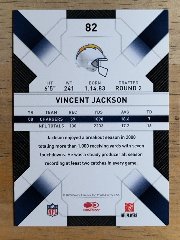 2009 Donruss Threads #82 Vincent Jackson