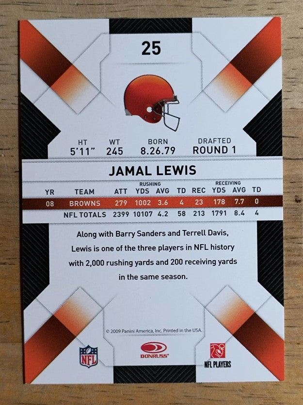 2009 Donruss Threads #25 Jamal Lewis