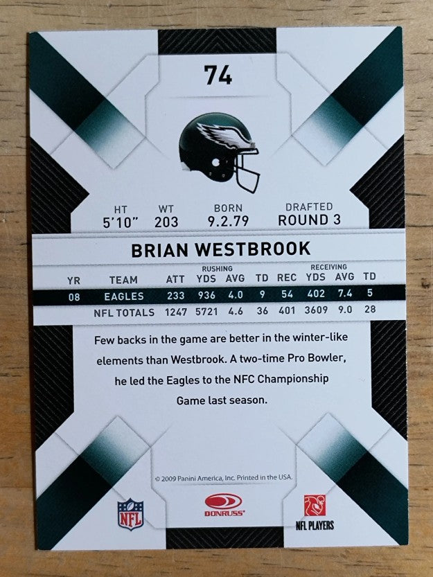 2009 Donruss Threads #74 Brian Westbrook