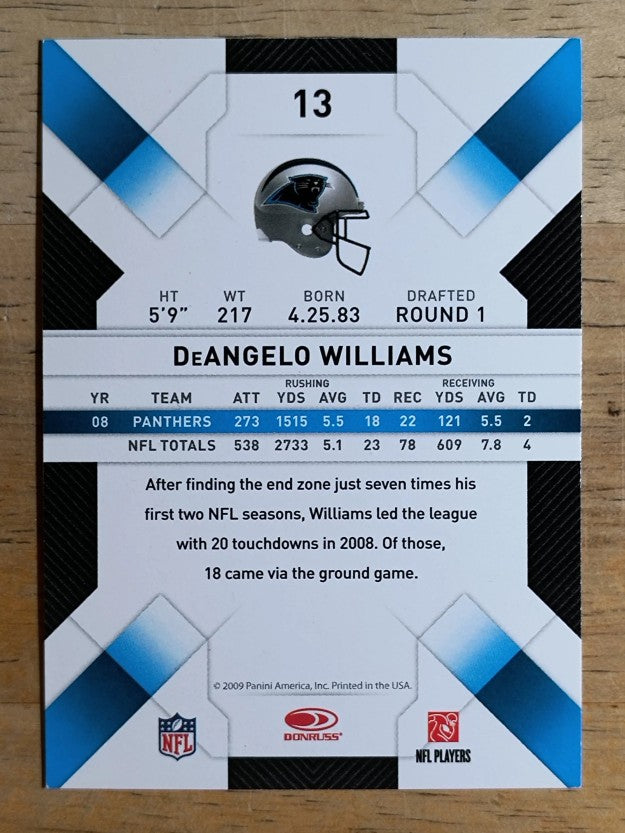 2009 Donruss Threads #13 DeAngelo Williams
