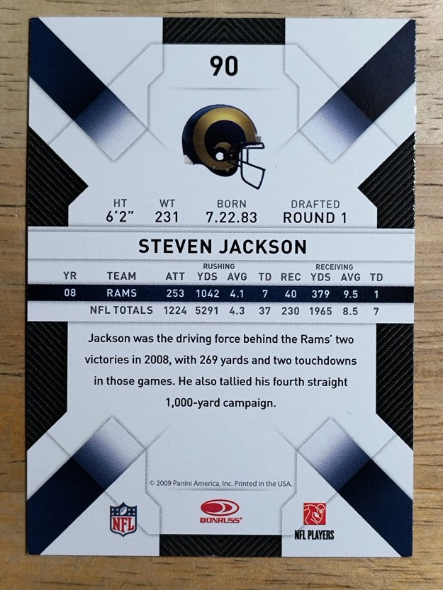 2009 Donruss Threads #90 Steven Jackson