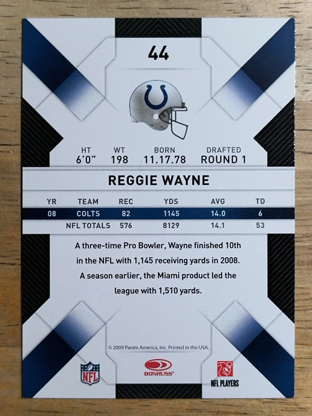 2009 Donruss Threads #44 Reggie Wayne