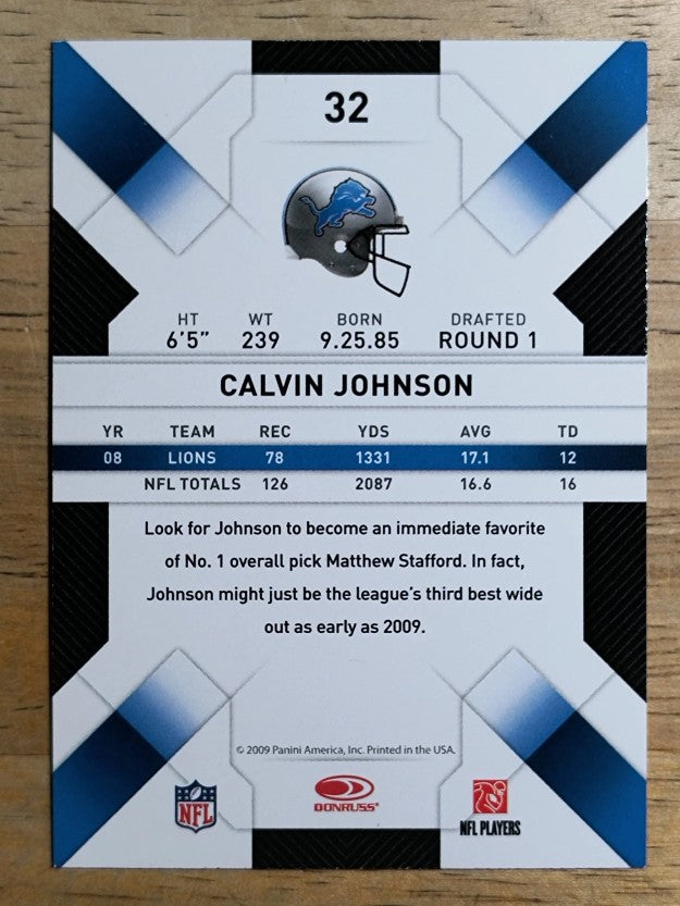 2009 Donruss Threads #32 Calvin Johnson