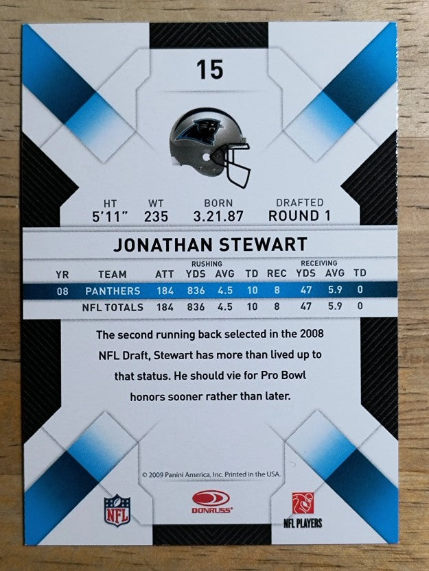 2009 Donruss Threads #15 Jonathan Stewart