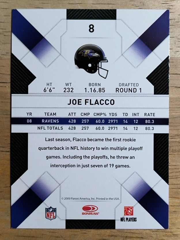 2009 Donruss Threads #8 Joe Flacco