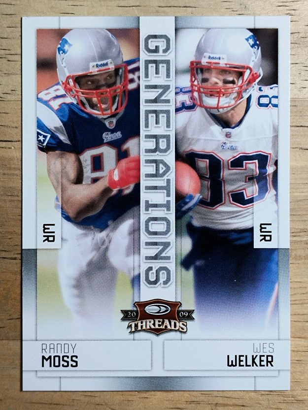 2009 Donruss Threads Generations #11 Randy Moss/Wes Welker