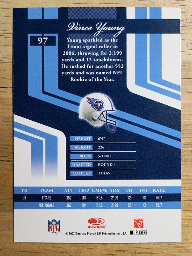 2007 Donruss Elite #97 Vince Young