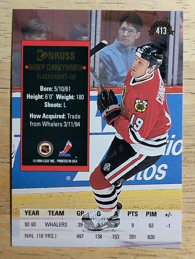 1993-94 Donruss #413 Randy Cunneyworth