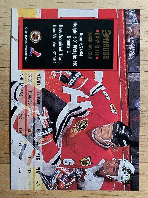 1993-94 Donruss #415 Gary Suter