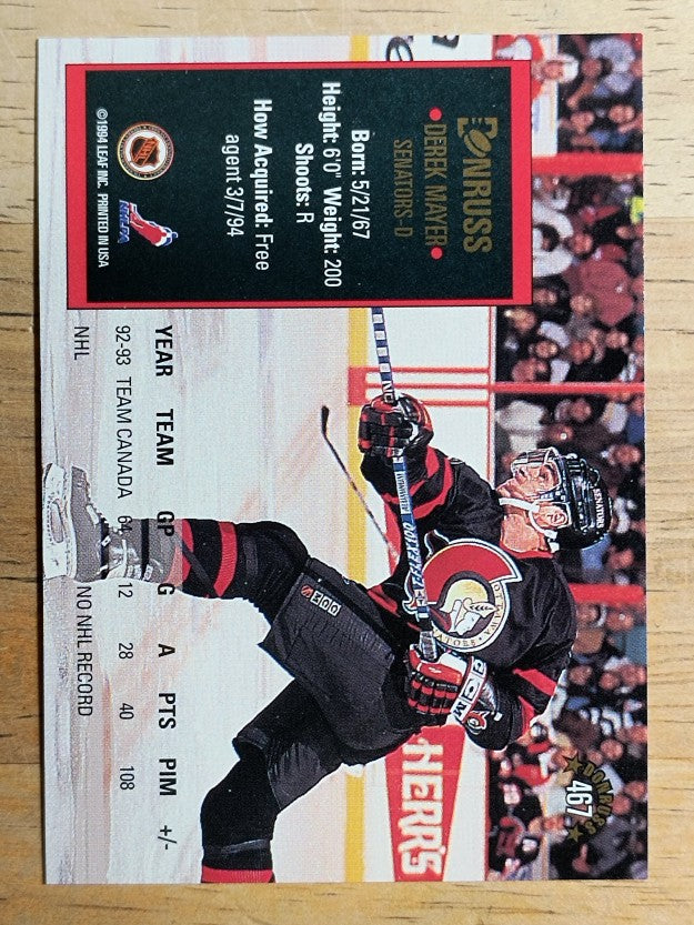 1993-94 Donruss #467 Derek Mayer RC