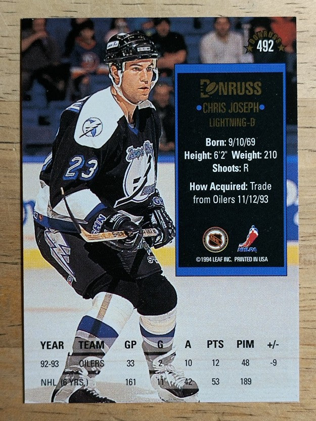 1993-94 Donruss #492 Chris Joseph