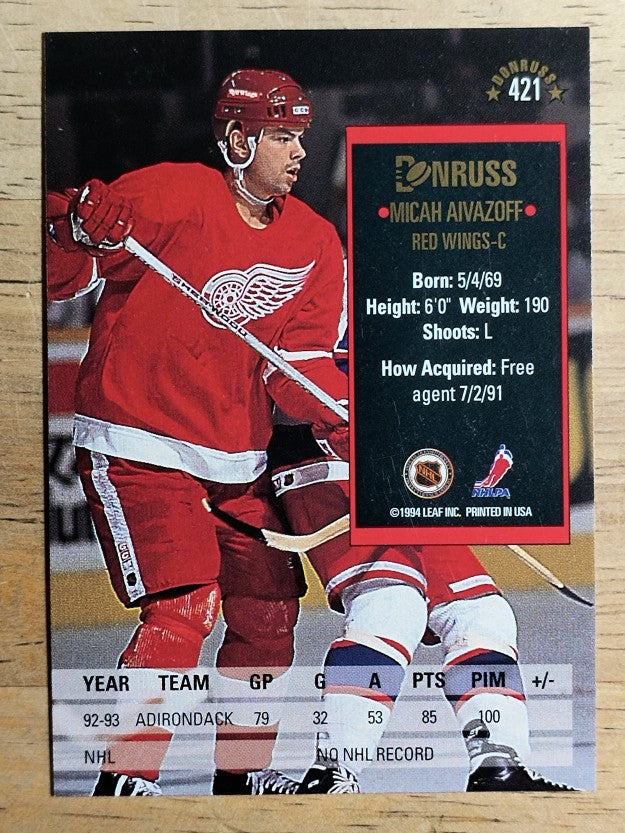 1993-94 Donruss #421 Micah Aivazoff RC