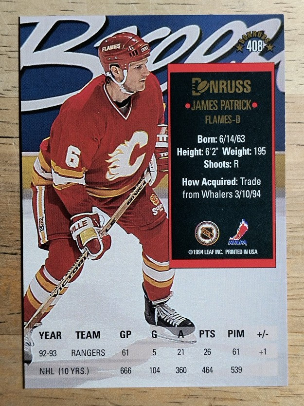 1993-94 Donruss #408 James Patrick