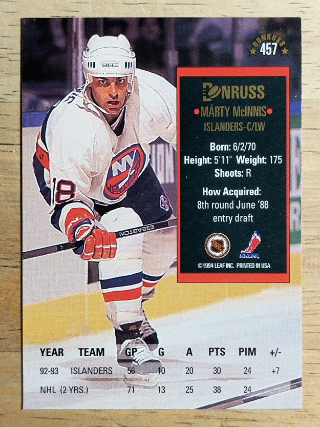 1993-94 Donruss #457 Marty McInnis