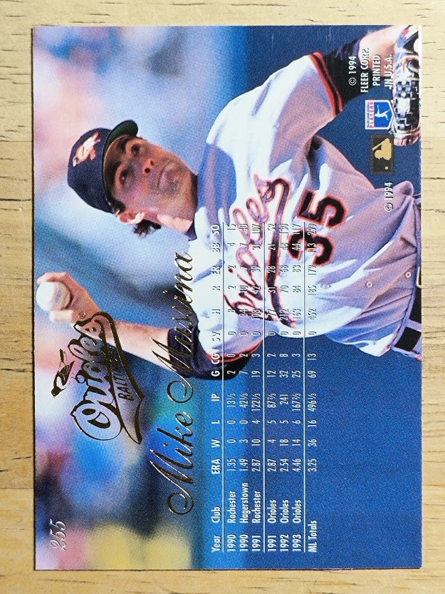 1994 Flair #255 Mike Mussina
